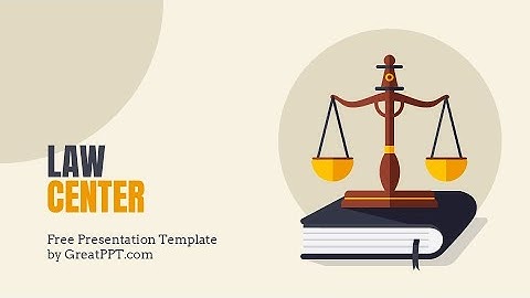 Free Law Center PowerPoint Template & Google Slides Theme by GreatPPT