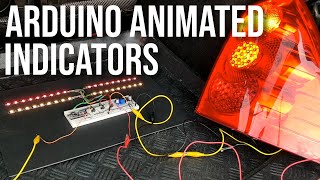 Animated indicators (turn signals) with Arduino, FastLED and a WS2812B LED strip.