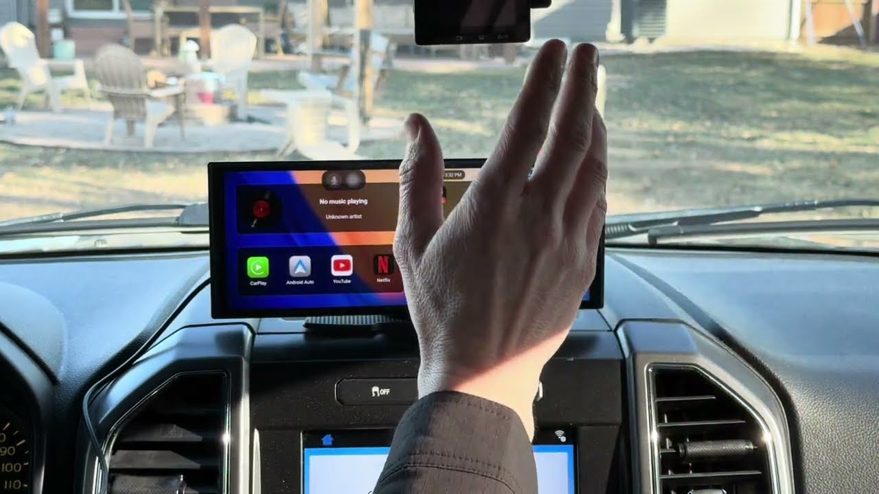 OTTOCAST 11,4 Inch Draadloos CarPlay-scherm – Met AI-stembediening, Achteruitkijkcamera En Android Auto – Geschikt Voor Elke Auto