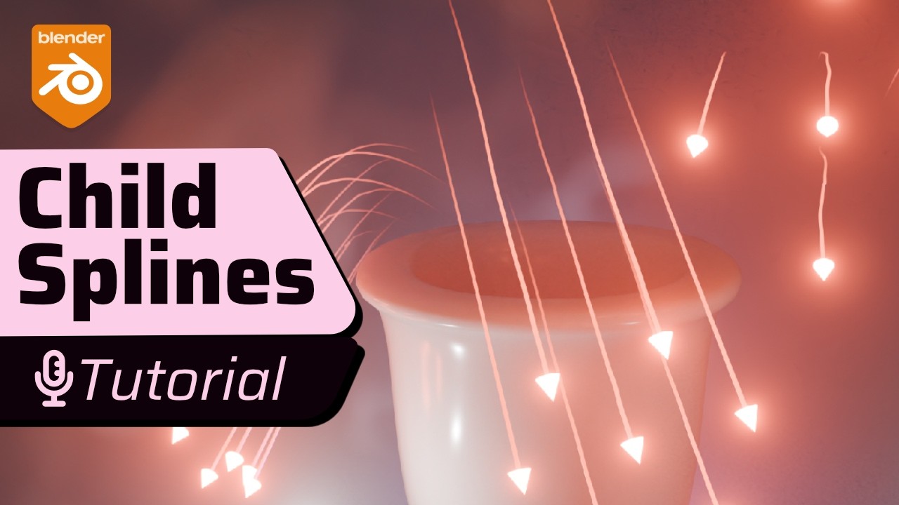 Procedural Child Spline Controller: Blender Geometry Nodes Tutorial ...