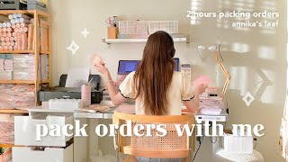 packing orders for my stationery business 🧸🌾 2 hours real time pack/study with me, asmr & soft music screenshot 2