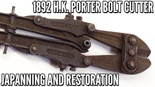 Traditional Japanning and Restoring 130yearold Bolt Cutters
