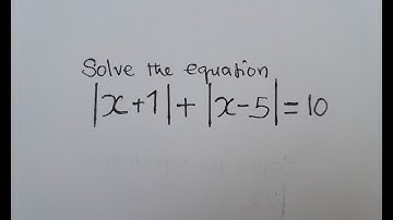 Advanced Absolute Value Equations | two or more absolute values