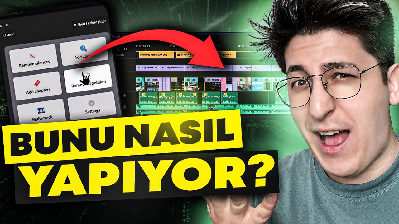 ARTIK VİDEOLARINIZI YAPAY ZEKA YAPACAK! 🔥 (Adobe Premiere Pro)