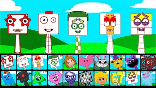 Numberblocks Sprunki Evolution Show (1 - 100): My Sprunki OCs Characters Ten to Fourteen | Animation
