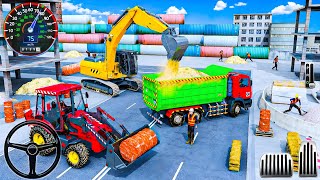 Heavy Excavator & Dump Truck Working at Construction Site | Road Builder Game | Android GamePlay screenshot 3