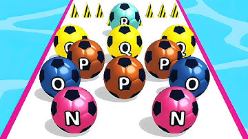 AZ Run 🔤 Ball Runner All Levels Gameplay Walkthrough (Android Ios) 917