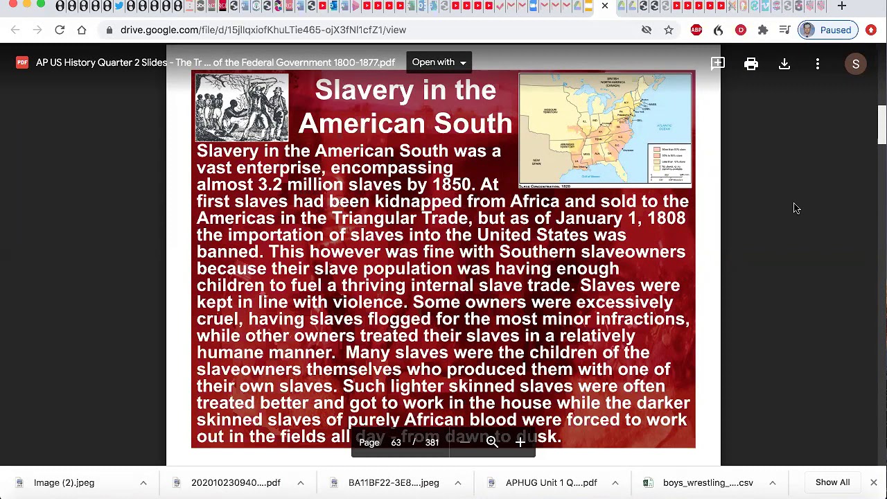 APUSH 10 25 20 Weekend Zoom Homework Session 7 - YouTube