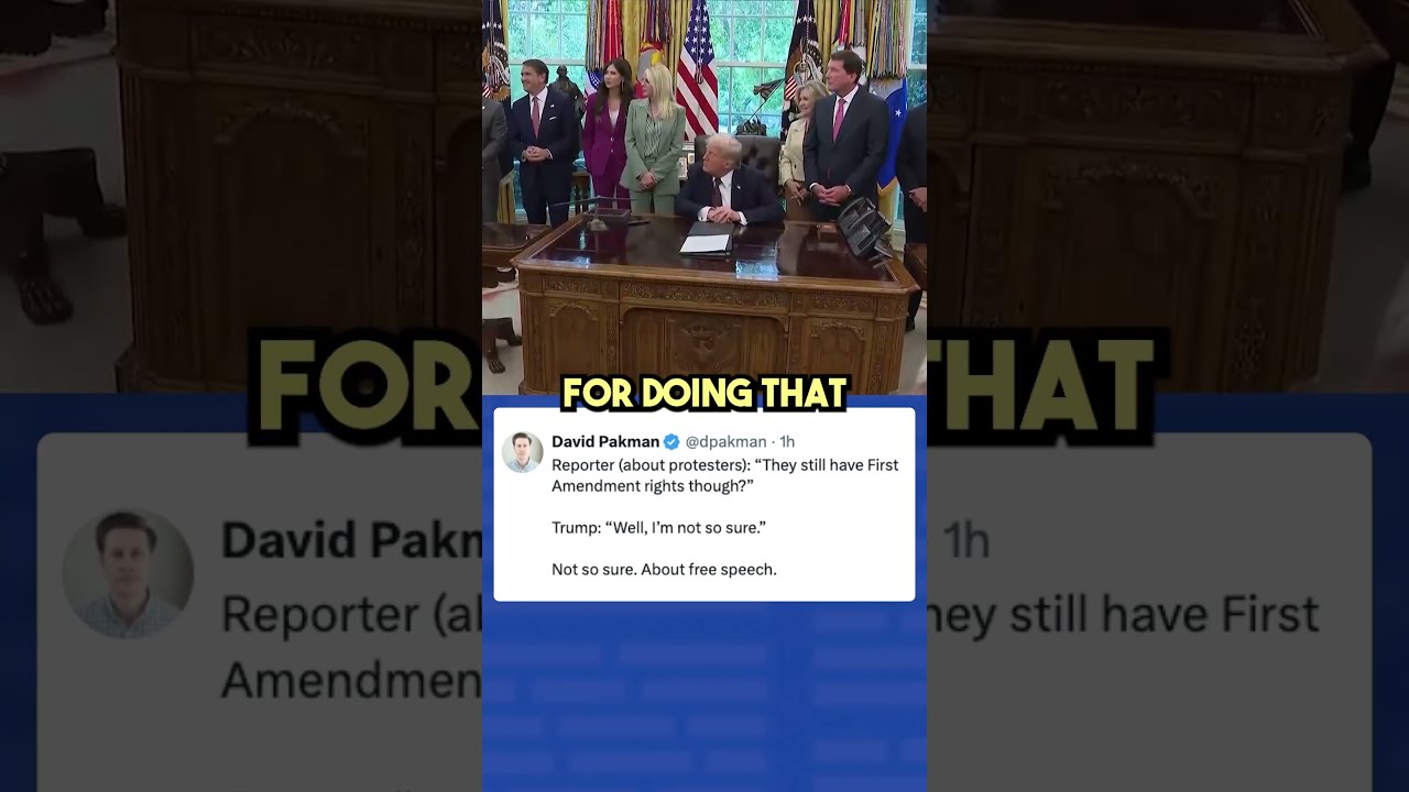 Trump Not So Sure About First Amendment Rights To Protest Shorts