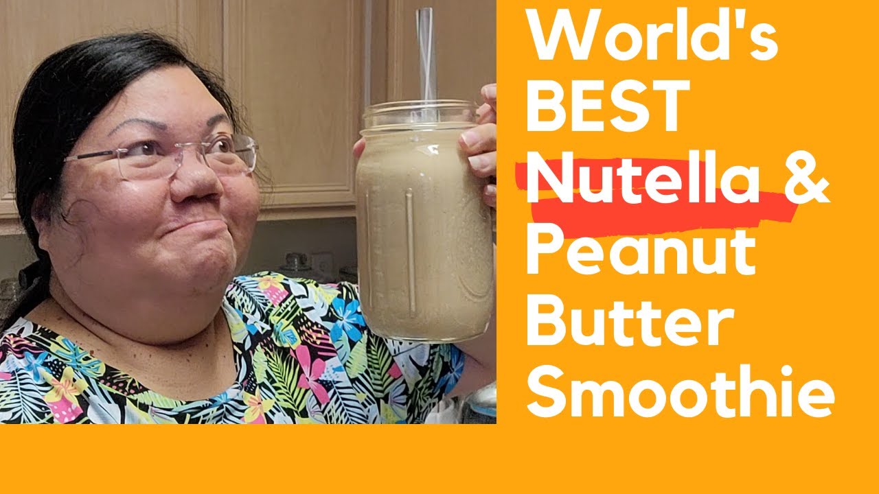 Nutella Peanut Butter Smoothie & Hemp Seeds/Cashew Milk & Collagen