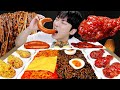 ASMR MUKBANG | 직접 만든 불닭볶음면 양념치킨 소세지 먹방 & 레시피 FRIED CHICKEN AND FIRE NOODLES EATING