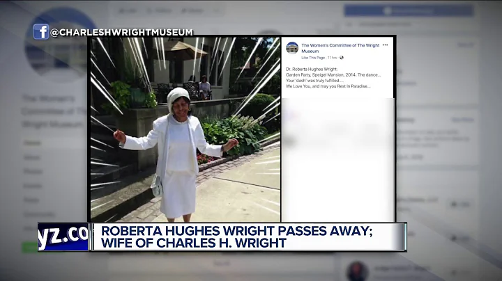 Roberta Hughes Wright, wife of Charles H. Wright, ...