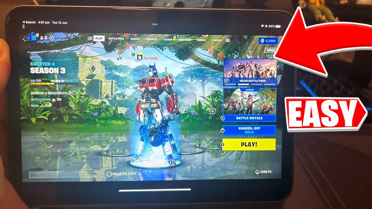 How to DOWNLOAD & PLAY Fortnite Mobile on iPad 2023! (Easy Method) 