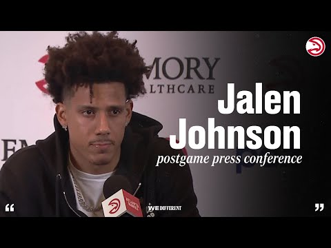Hawks vs. Raptors Postgame Press Conference: Jalen Johnson