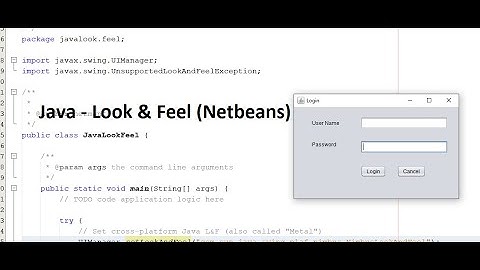 Java: Look & Feel (Netbeans)