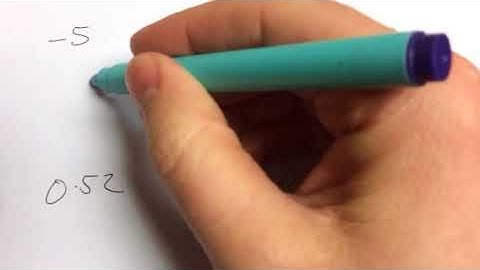 Maths GCSE Foundation Paper 1 Q1 Ordering, negatives and decimals