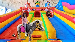 Main Istana Balon dan Naik Kuda Poni Lucu Banget - Playground Anak by harper apple 9,029 views 1 month ago 8 minutes, 33 seconds