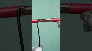 Amazing Wire Joint Connection Trick 🔥 | Electrician Copper Wire Hack #shorts#viral #trending