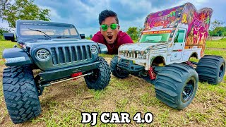 RC Desi DJ Car Vs RC Jeep Gladiator Car Unboxing & Fight - Chatpat toy tv