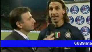 Intervista a uno stralunato zlatan ibrahimovic ke spiega i motivi di
una sua possibile patenza in barça!!!