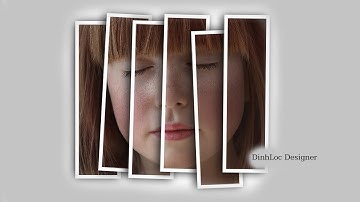 Vertical Panels collage Photoshop Effect Tutorial Photo Effect