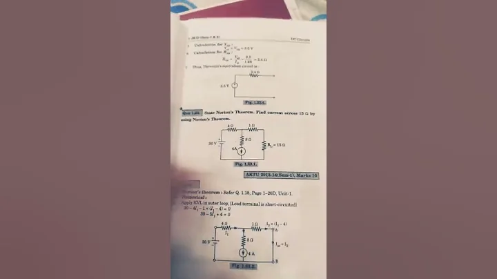 THEVENIN AND NORTONS