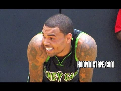 Chris Brown And The Money Gang Show OUT At The Drew League!!! Ft. John Wall, The Game, Etc!
