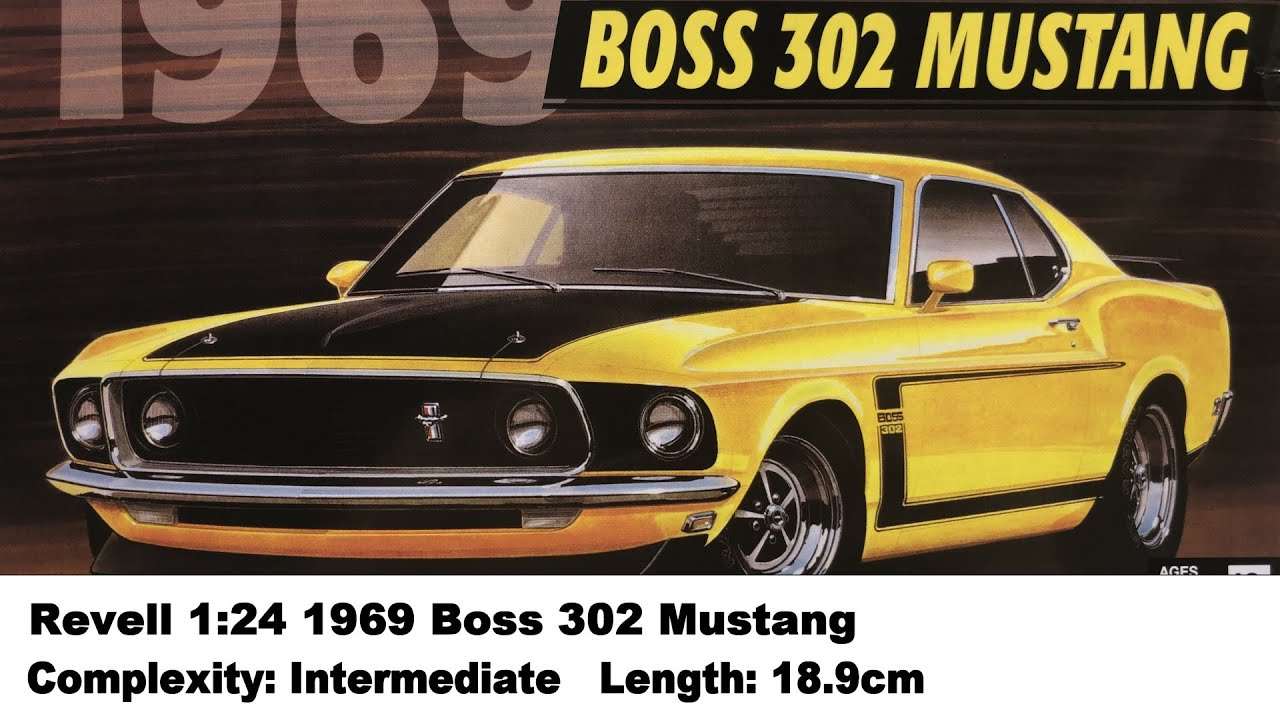 Revell 1:25 1969 Boss 302 Mustang Kit Review - YouTube