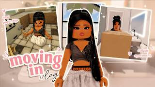 MOVING INTO MY COLLEGE APARTMENT||Berry Avenue x Bloxburg RP||VOICED