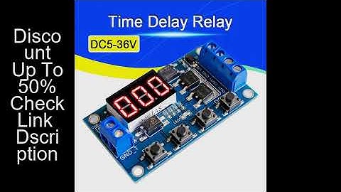 DC5-36V Dual MOS LED Digital Time Delay Relay Trigger Cycle Timer Delay Switch Circuit Board Timing