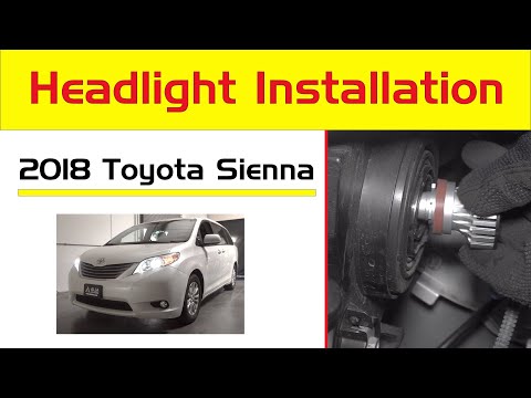 2011-2021 Toyota Sienna Headlight Replacement Bulb LED Upgrade Install