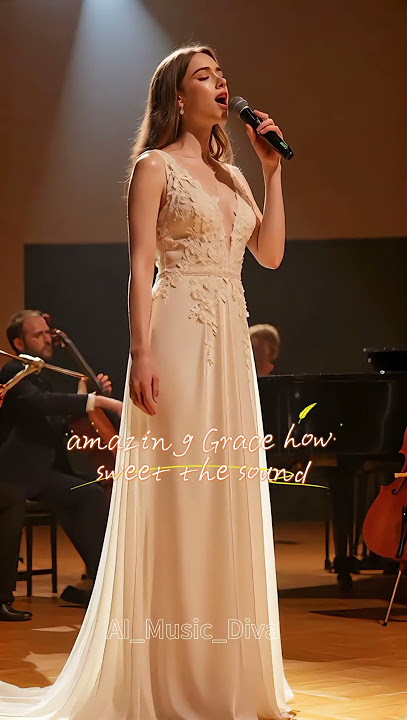 Amazing Grace - Lyrics - Cover Version #englishsongs #LyricsVideo #GospelCovers #AI_Music_Diva