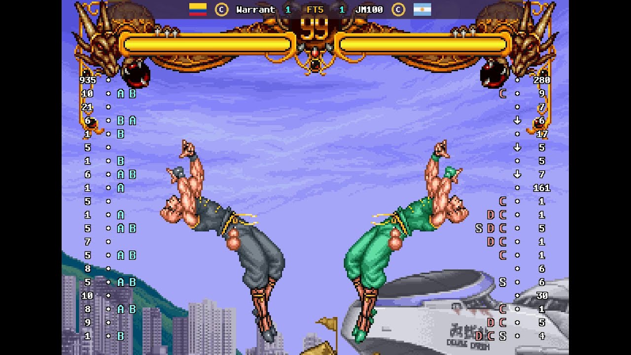 Double Dragon - 🇨🇴 Warrant(C) vs 🇦🇷 JM100(C) | Fightcade (2026