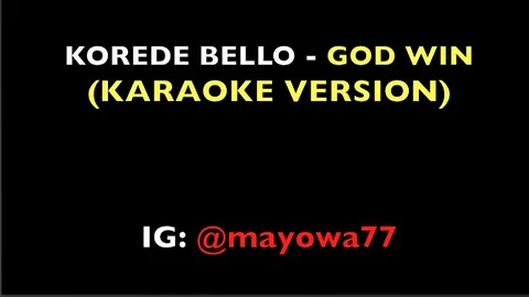 Korede Bello - God Win (Instrumental)