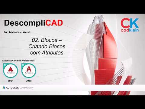 Vídeo: Como você cria um atributo de bloco no AutoCAD?