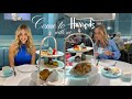 Come to Harrods with us! Afternoon Tea at the Tiffany Cafe & Beauty Halls | Rachel and Megan