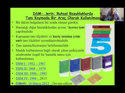 Ruh Sağlığı Tanı Sınıflama ve tarihçe öjenik eugenic ve DSM - I - II - III - III_R - IV - IV_TR ve 5