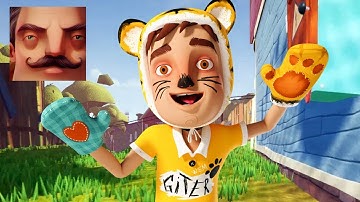 Hello Neighbor - My New Neighbor Aaron Tiger Act 2 Trampoline Gameplay Walkthrough