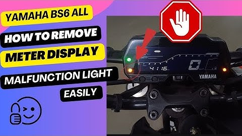 MT15 SENSOR LIGHT|Engine light on|warning Light Remove|FZS /MT15v2|aR15 V4 #mechanical #automobile