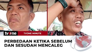 Tiktokers ini Sindir Perbedaan Ekspresi Sebelum dan Sesudah Daftar Caleg | tvOne Minute