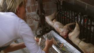 How to Roast a Rabbit over a Spit Fire Grill with Gabrielle Hamilton