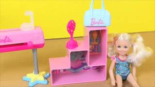 Frozen Barbie Gymnastics Class with Elsa Kids Chelsea Doll Gymnast Set Toys Review Parody