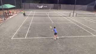 10 year old tennis player hitting with assistant pro screenshot 3