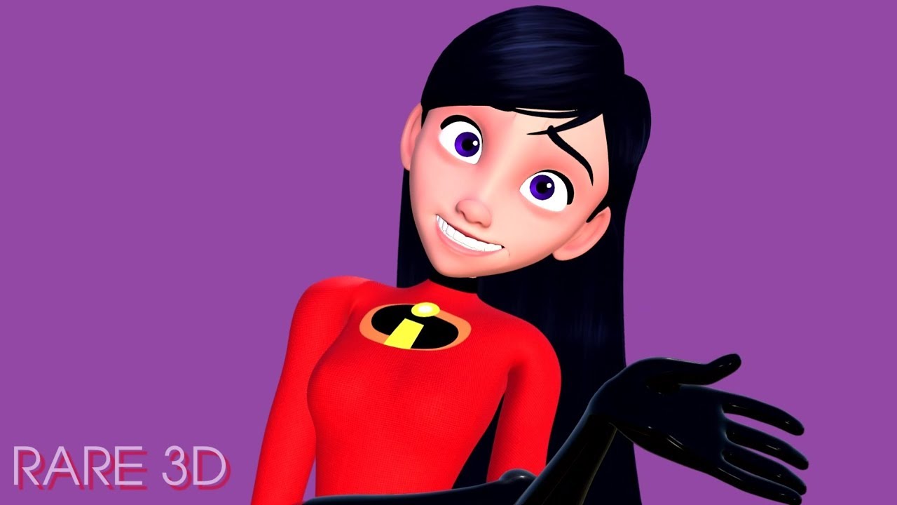 Violet Parr - Invisible Girl (Incredibles 2) 3D Model - YouTube.