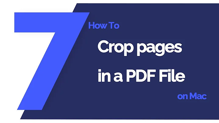 How to Crop pages in a PDF File on Mac | PDFelement 7