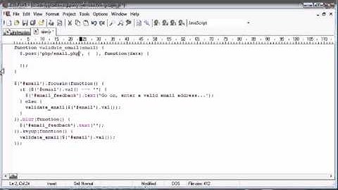 jQuery Tutorial   108   Email validation