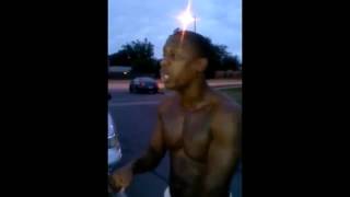 Guy Spits A Freestyle While Making A Beat On His Car!