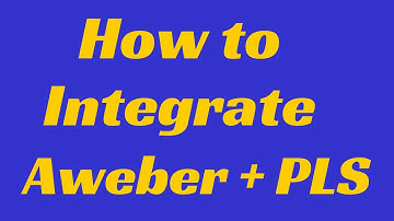 How to Integrate Aweber with Power Lead System Websites