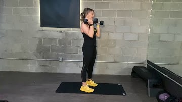 Squat curl press