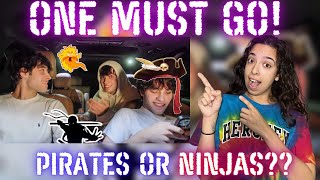 One Must Go!!! Pirates or Ninjas?... | RAE AND JAE REACTS